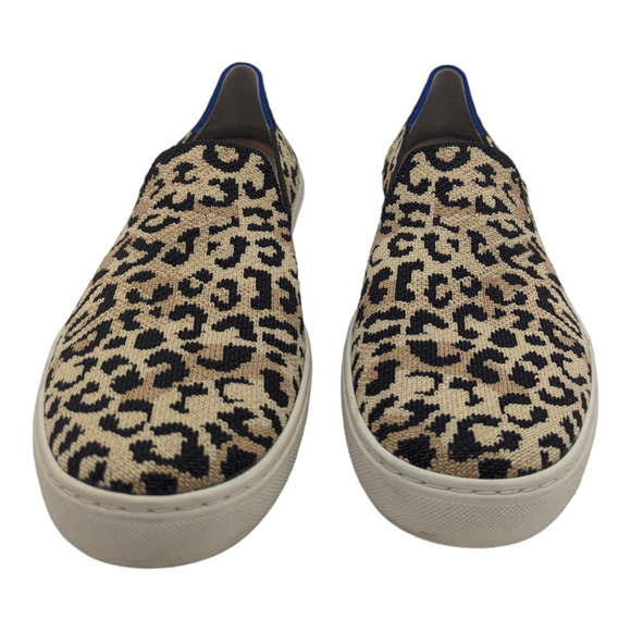 Rothy's Desert Camo Cat The Sneaker Print Slip On Loafer Sneaker Animal  8.5 - Picture 2 of 10
